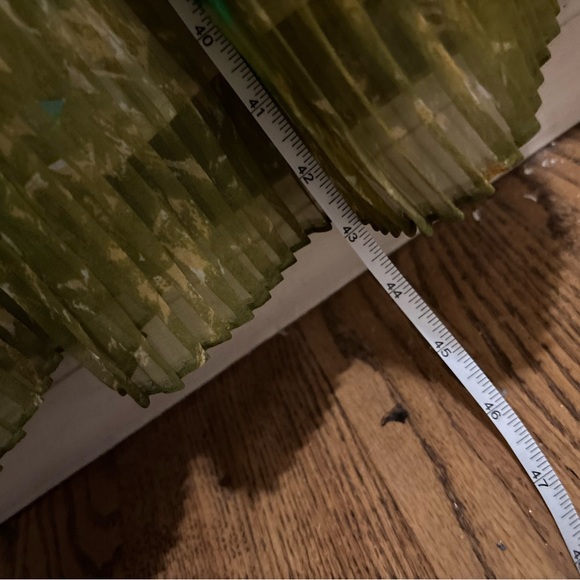 JACK BRYAN - vintageevening gown; 60s/70s era Yellow and Green Floral Maxi Dress - Picture 5 of 16